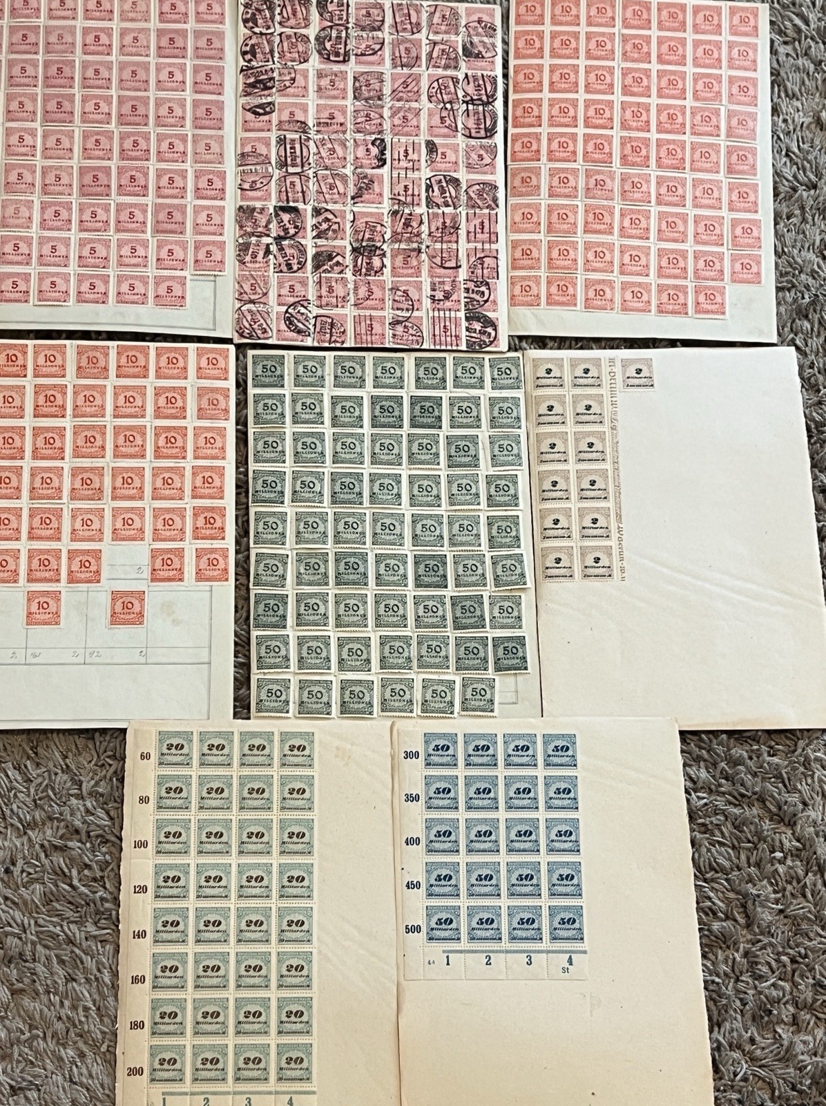 WONDERFUL GERMANY MINT AND USED STAMP INVESTOR ACCUMULATION WWI INFLATION OVPTS