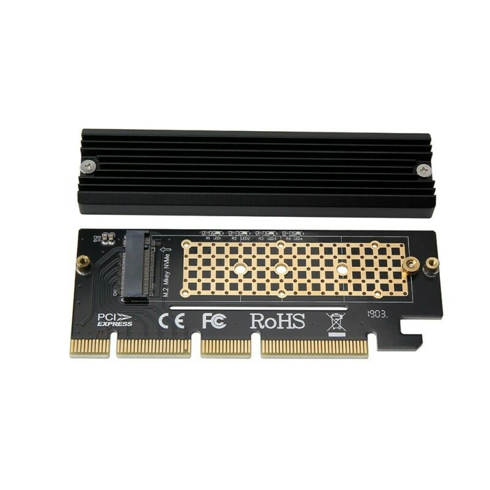 M.2 NVMe SSD NGFF TO PCIE 3.0 X4 X8 X16 Adapter M Key Interface Adapter Card F