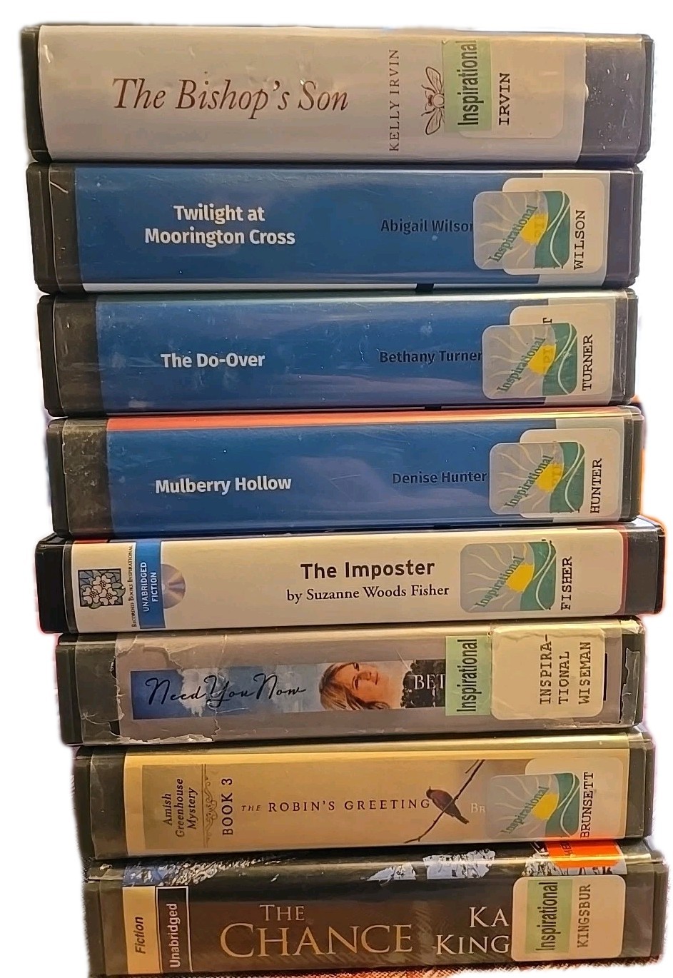 Lot Of 8 Inspirational Audiobooks On Cd _ The Bishop's Son _ Twilight At...