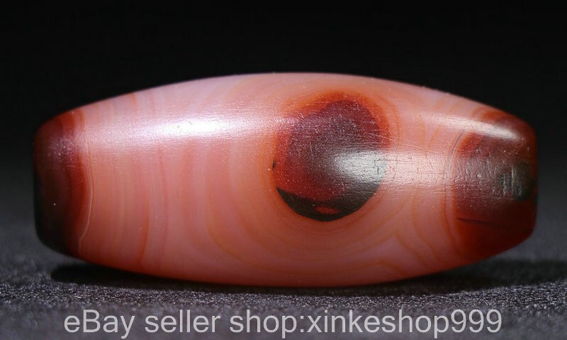 2" Old Tibet Natural Agate carnelian Carving Tianzhu Amulet Pendant A12
