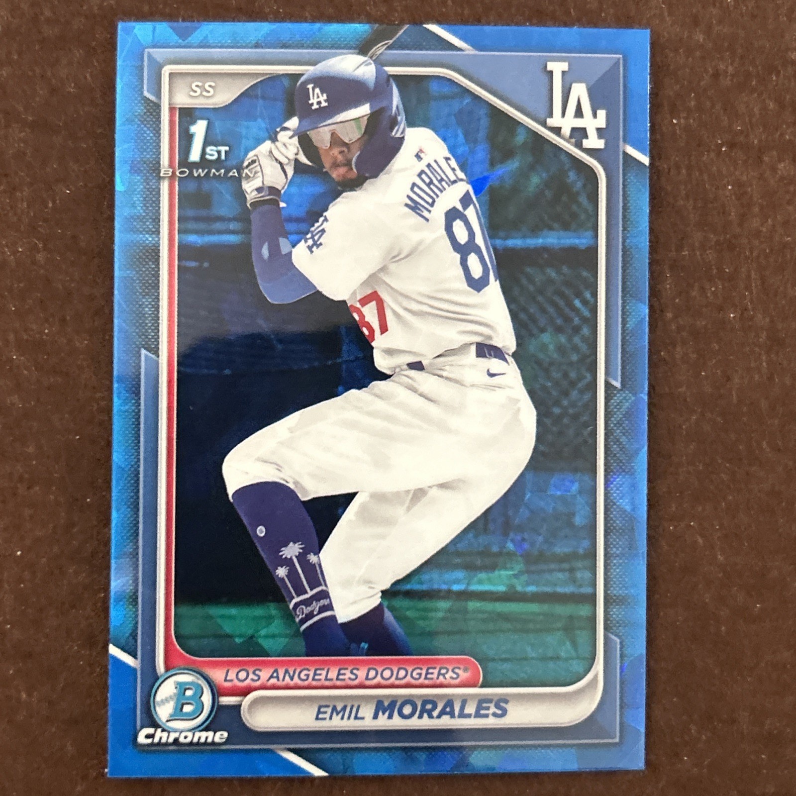 2024 Bowman Chrome Sapphire Edition #BCP-221 Emil Morales Prospects 1st