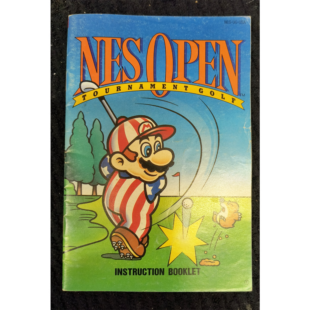 NES Open Tournament Golf  (NES) MANUAL ONLY/NO GAME-NO Tracking