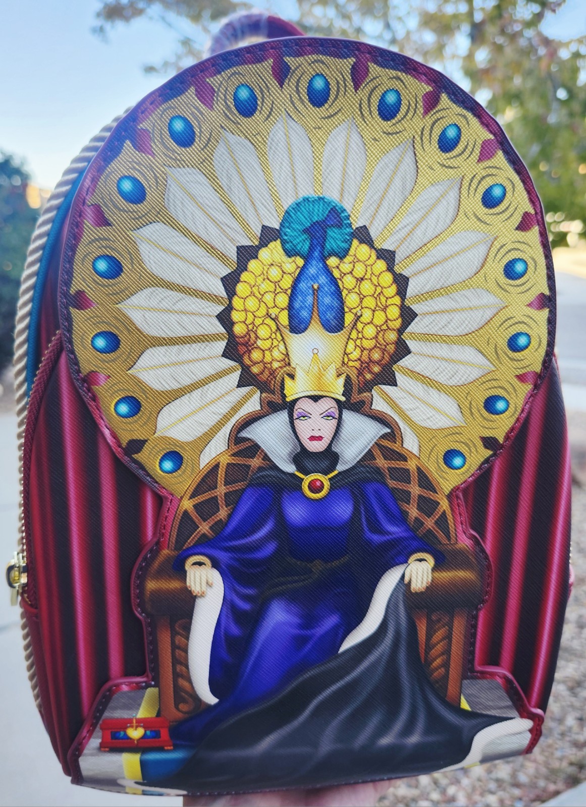 NWT Disney, The Evil Queen/Snow White Mini Backpack Loungefly