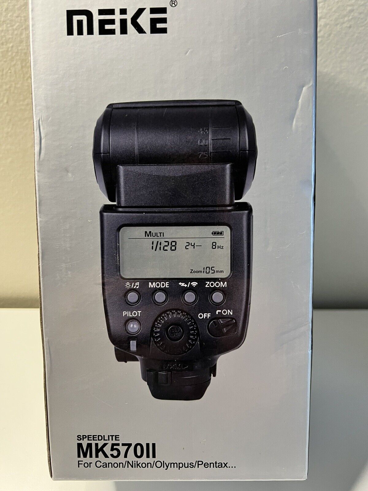 Meike MK570II Wireless Manual Camera Flash Speedlite with LCD Display...