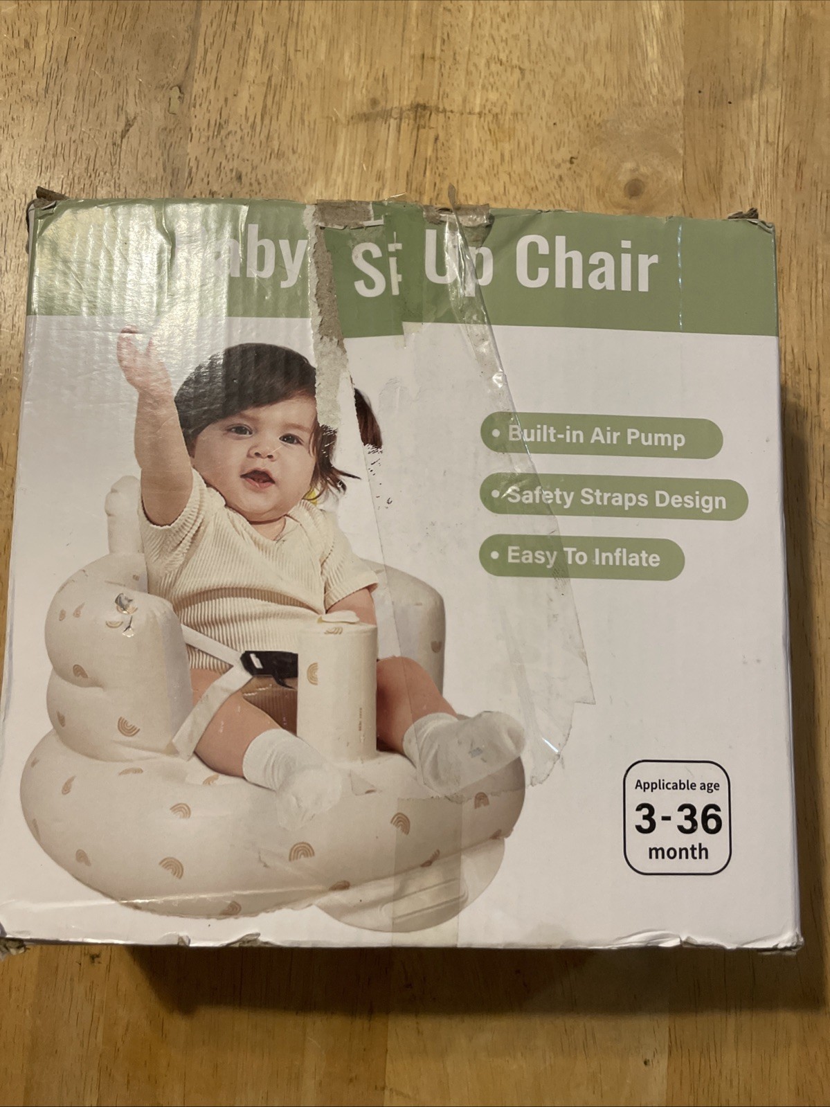 New inflatable baby sit-up chair 3-36 Months 
