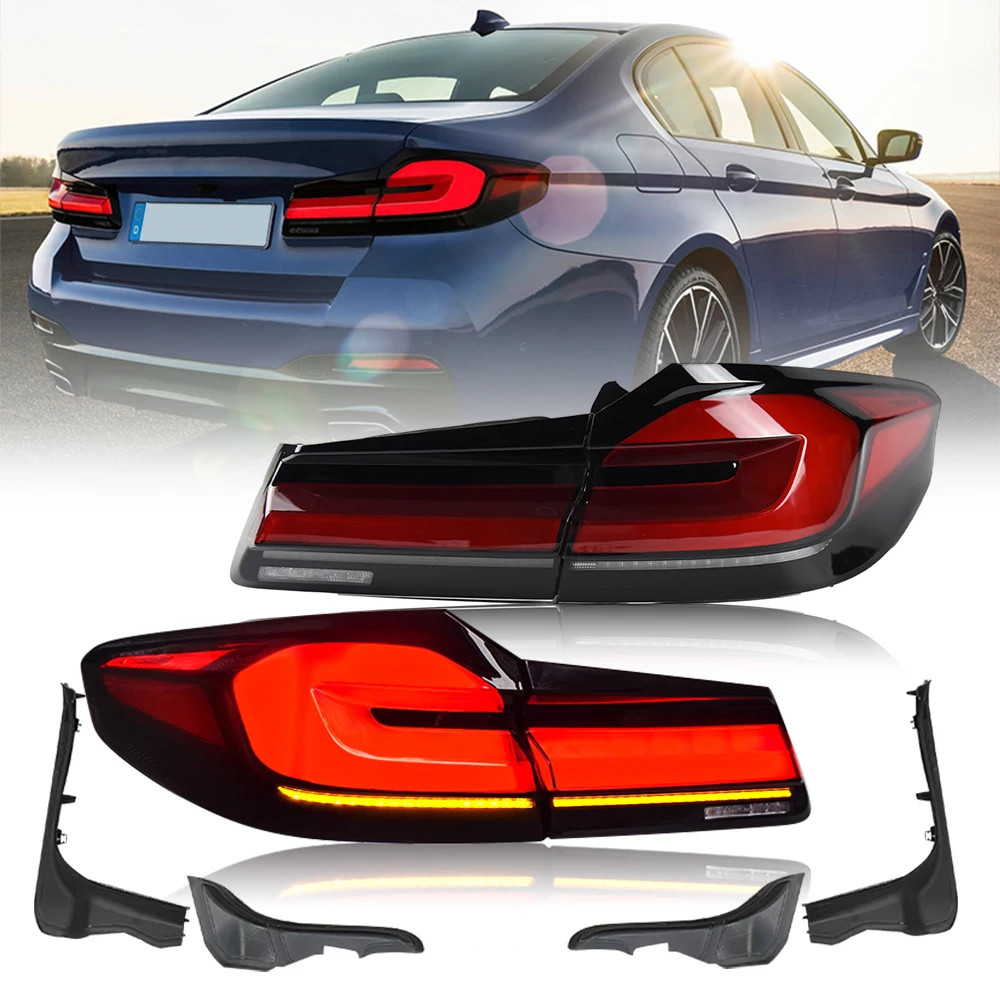 Tail Light Assembly for BMW 5 Series G30 G38 2018-2022 Rear Fog Brake Light Tail