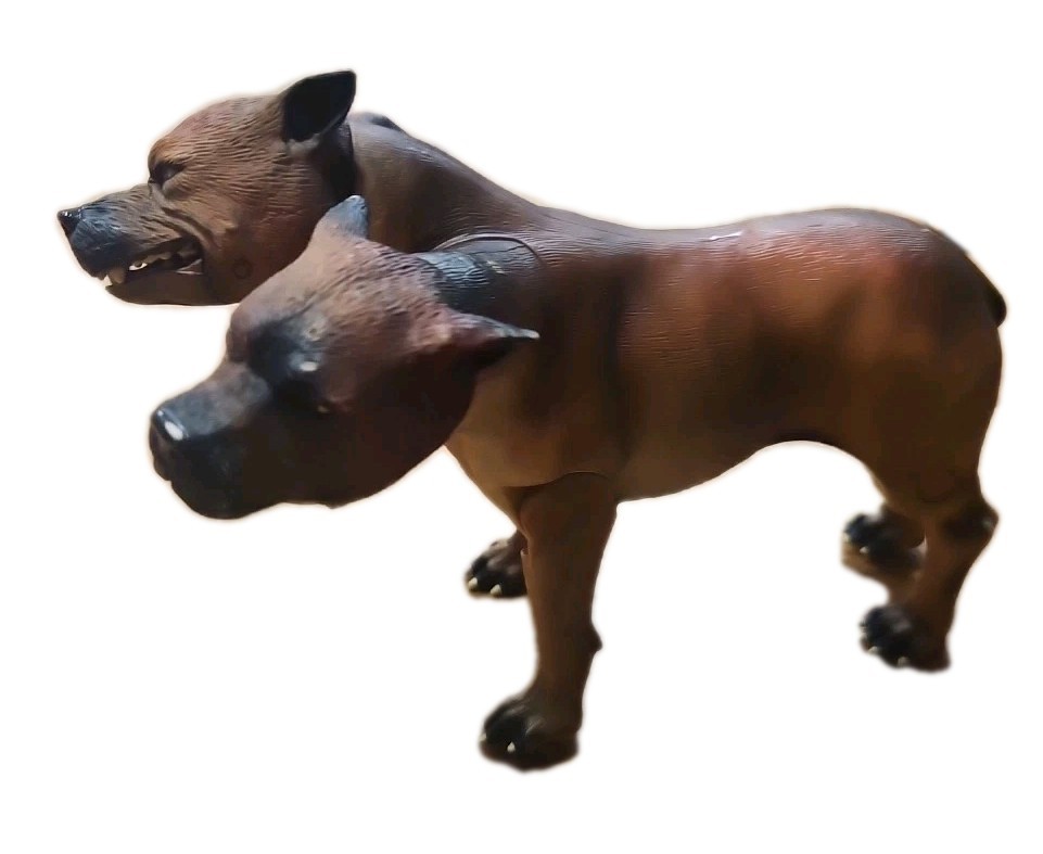 2001 Warner Bros Harry Potter "Fluffy" Cerberus Three Headed Dog Figure 