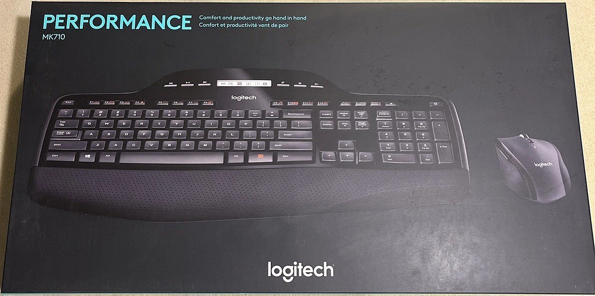 New Logitech MK710 Performance Wireless Keyboard Mouse Combo Desktop Set USB