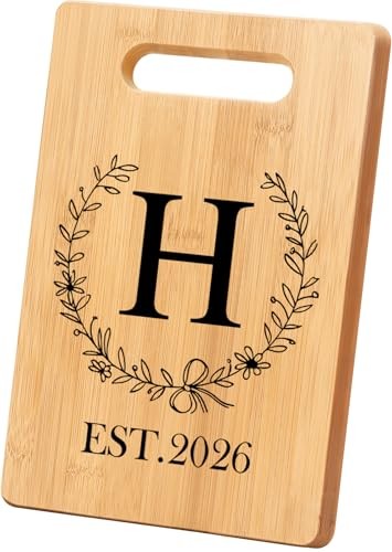 Personalized Cutting Board – Monogrammed Wedding Gifts for Couples 2026 H