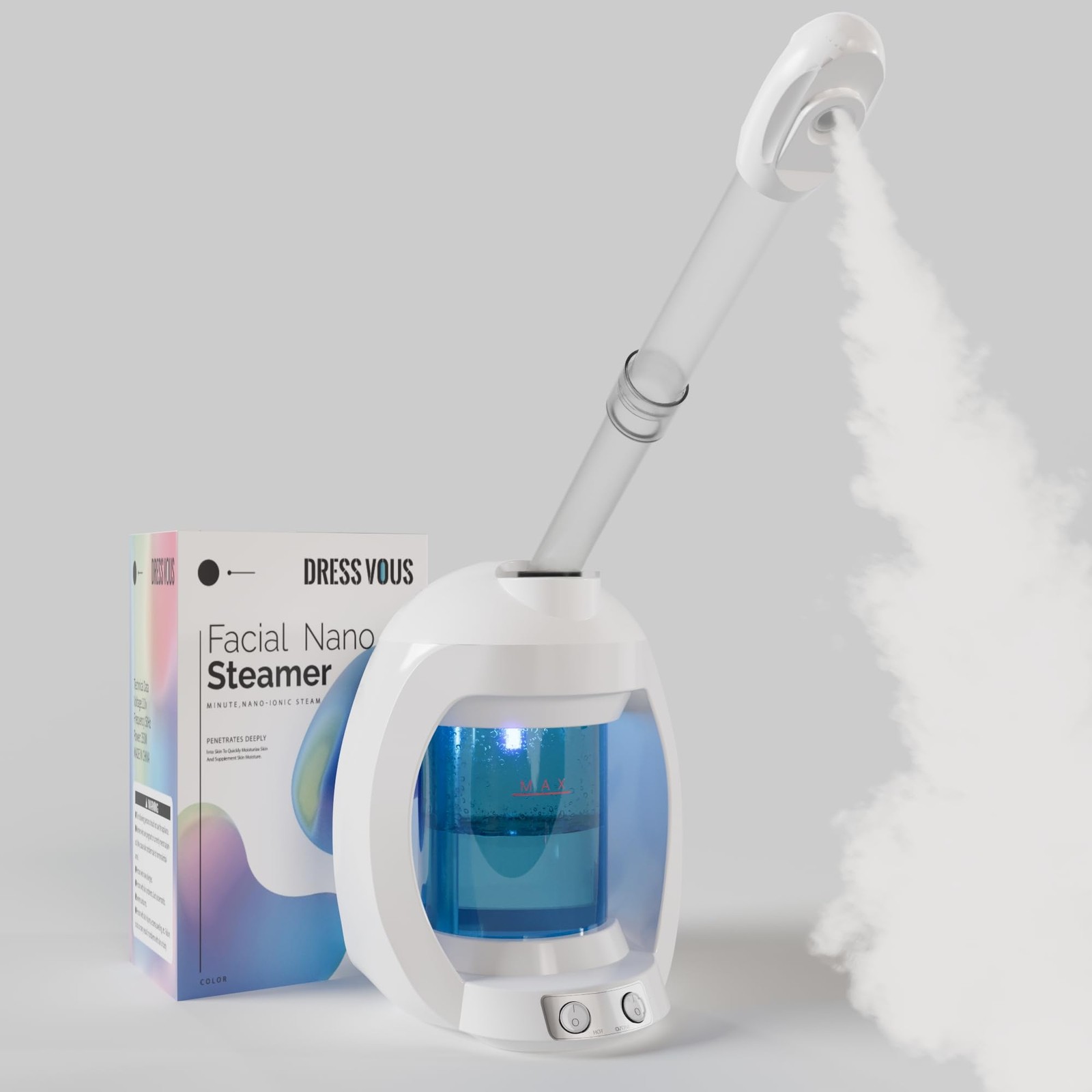 Steamer face steamer for esthetician and nano ionic portable ozone hair