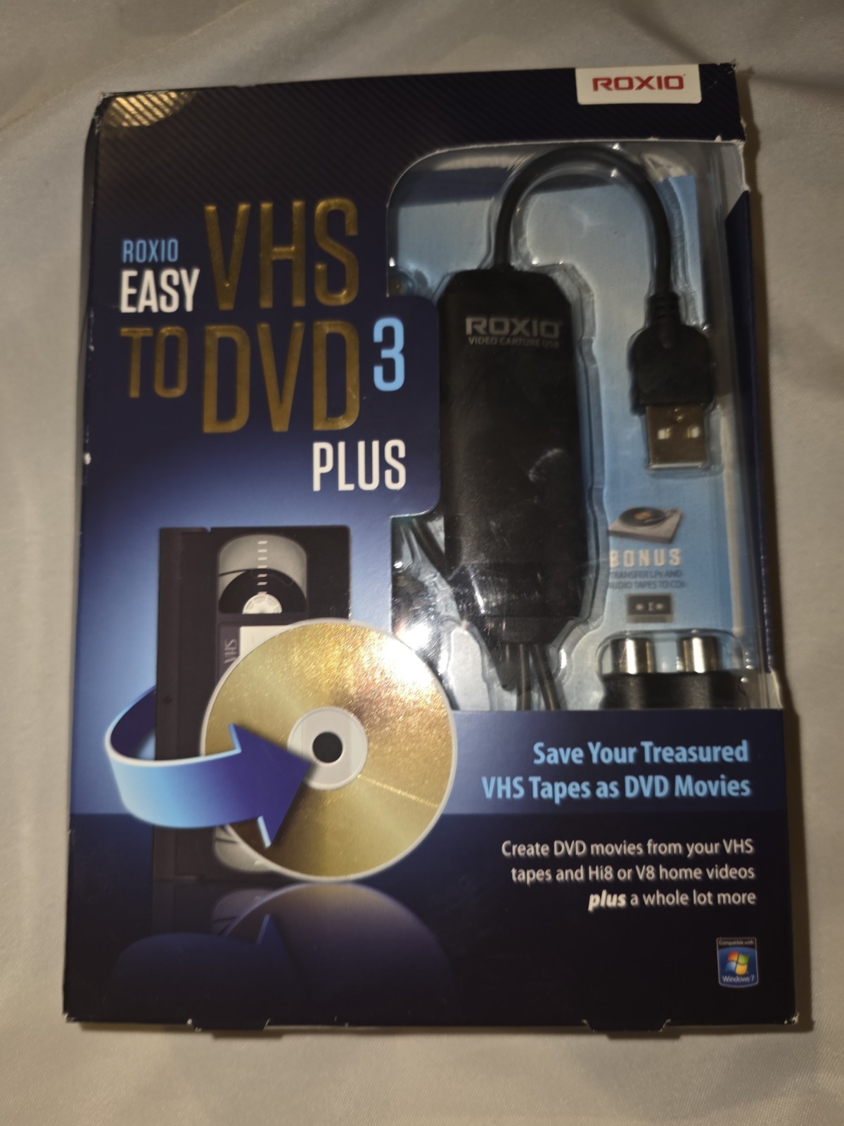 Roxio VHS To DVD 3 Plus Coverter Kit New In Box