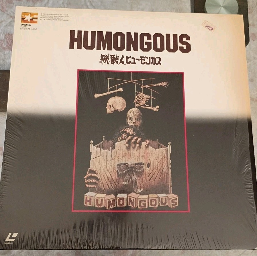 Humongous (1982) Rare Horror JAPAN LASERDISC