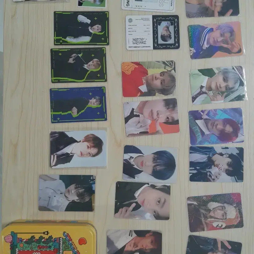 NCT Photo Cards + Tin Case - Multiple Members, Good Condition