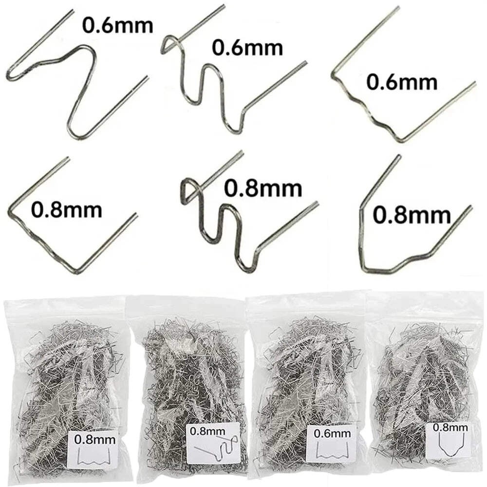 Precut Wave Repair Welding Nails for Car Bumper Plastic Hot Stapler Machine