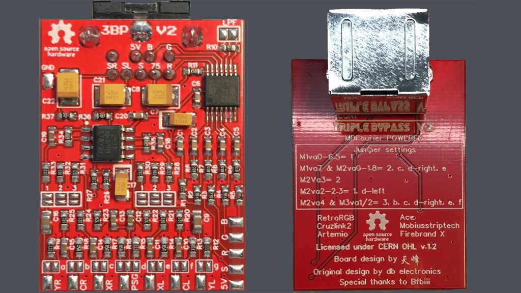 Sega Genesis Triple Bypass Service (Board Included) RGB Model 1