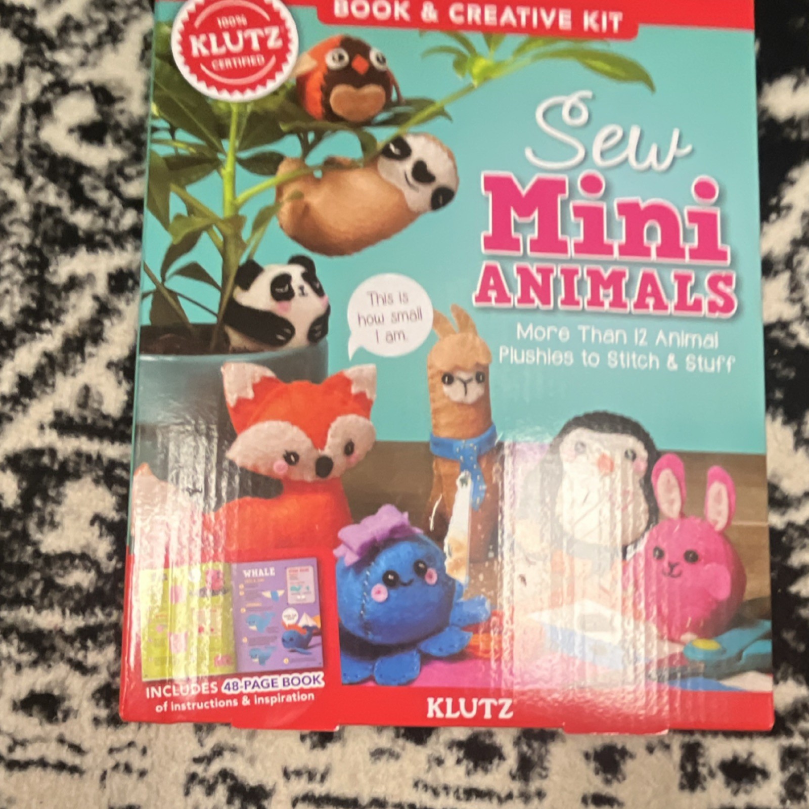 Klutz Sew Mini Animals Kids' Craft Kit with Instructions & Materials