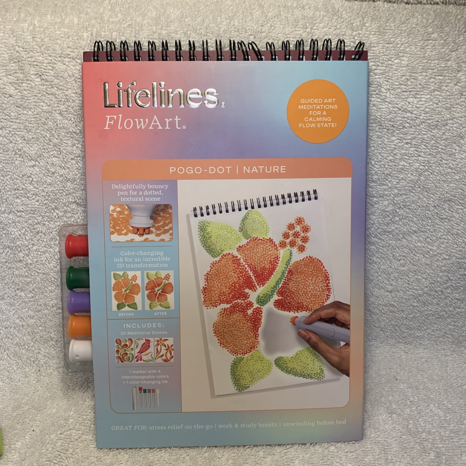 Lifelines Flow art Pogo-dot Nature, Great  Stress Relief On The Go Meditation