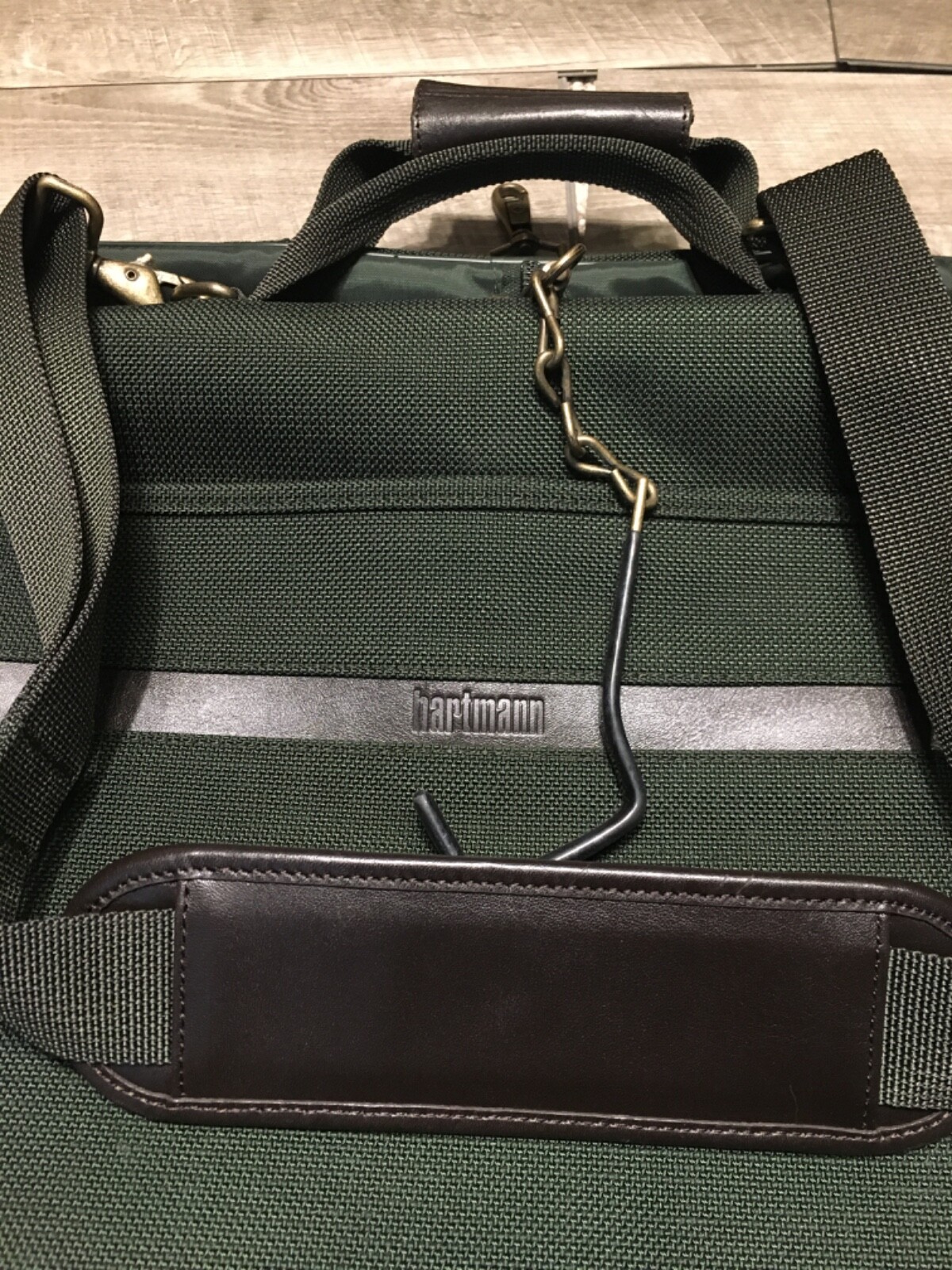 Hartmann Suitcase Forest Green Nylon Everyday Luggage Travel Weekender Bag