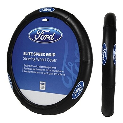  006725R01 Ford Elite Premium Logo Steering Wheel Cover 
