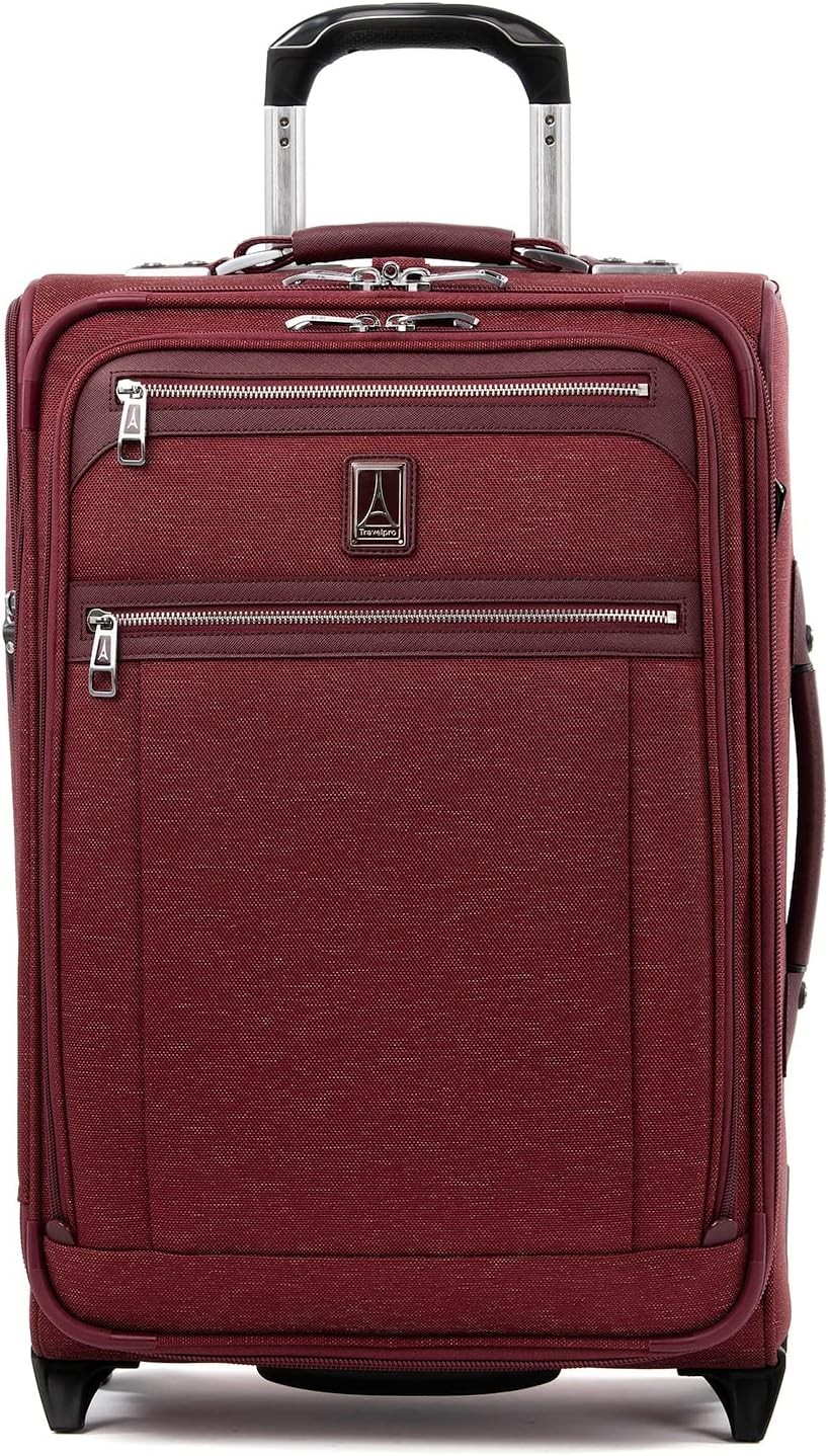 Travelpro Platinum Elite-Softside Upright Luggage Bordeaux Carry-On 22-Inch