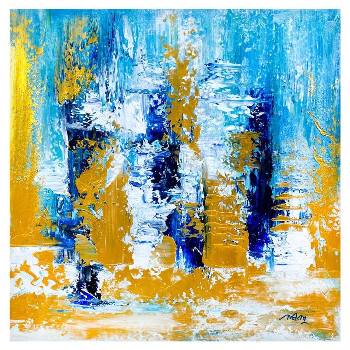 Mani, Original Acrylic Painting on Canvas, Hand Signed with Letter of Authentici