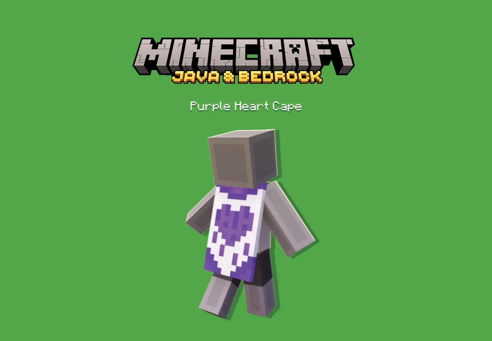 Minecraft Twitch Purple Heart Cape Code - Price Negotiable | Fast Delivery