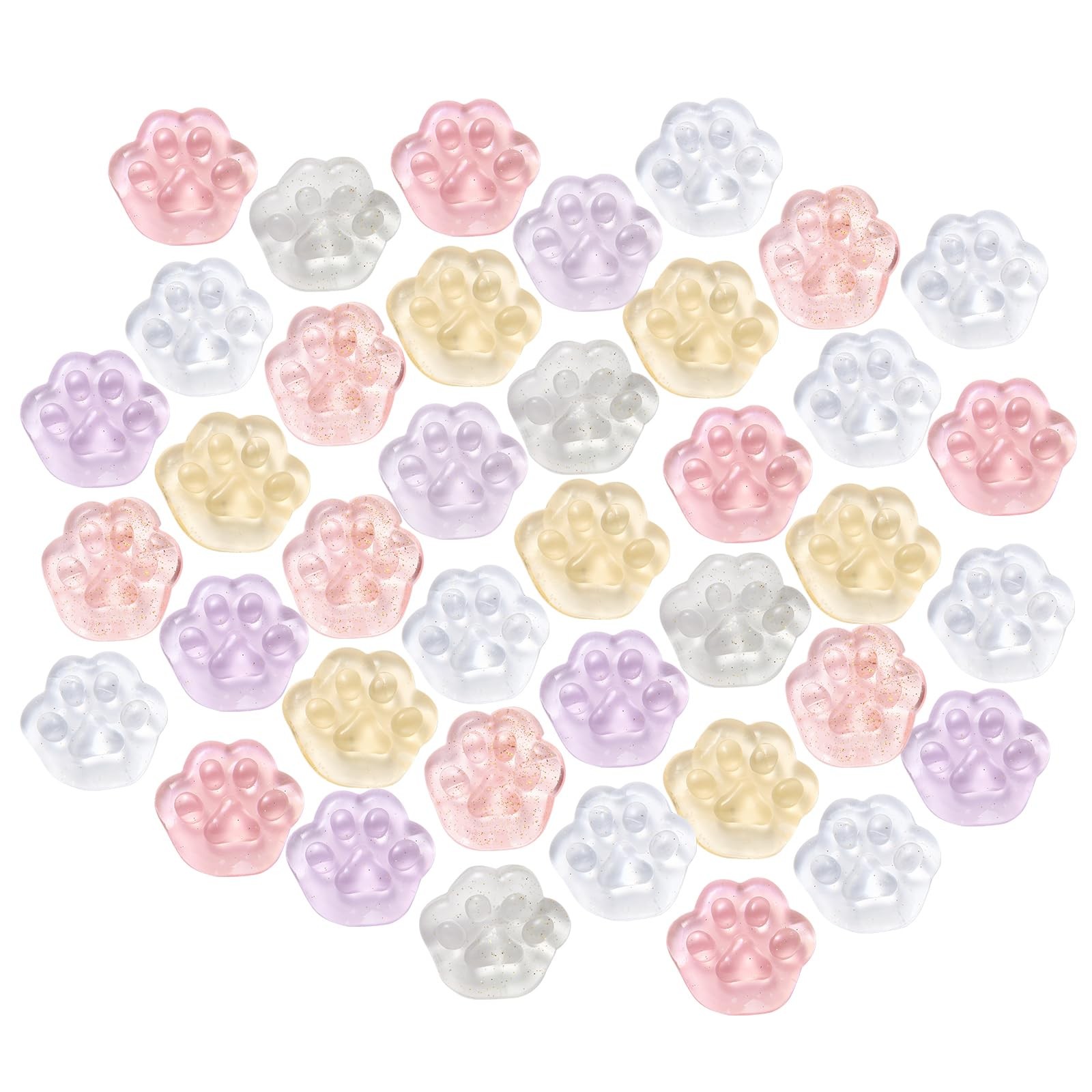 40pcs Mini Squishies Squishy Toy Cat Party Favors for Small, Transparent 