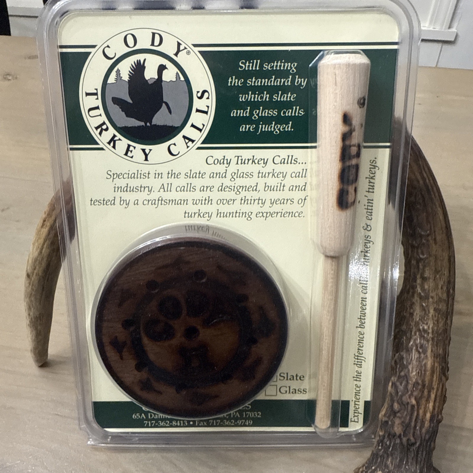Cody II Slate Turkey Call with Cody Striker NIP
