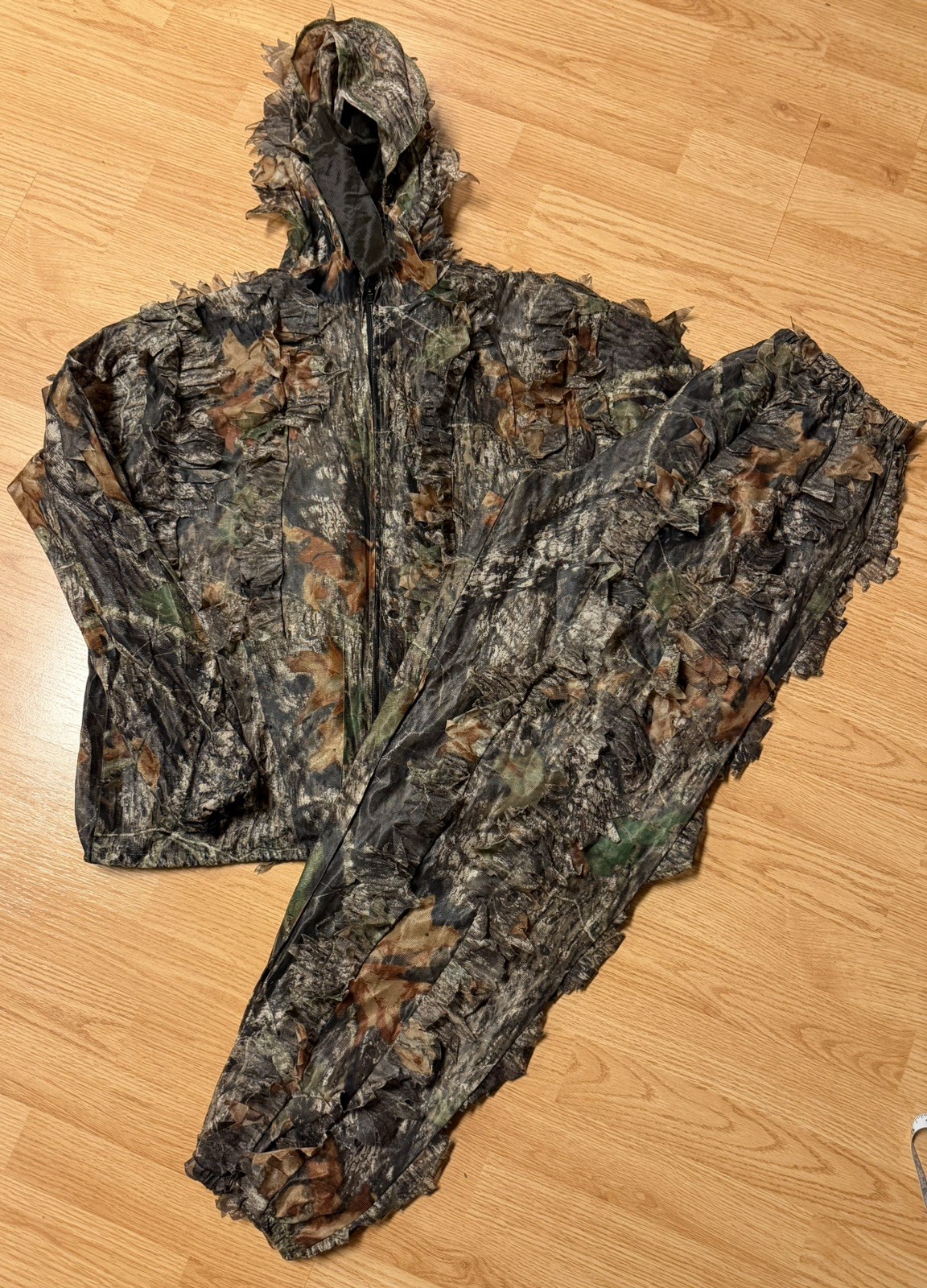 Underbrush Ghillie Suit Men Small/Medium Mossy Oak Full Zip Hoodie Pants Hunting