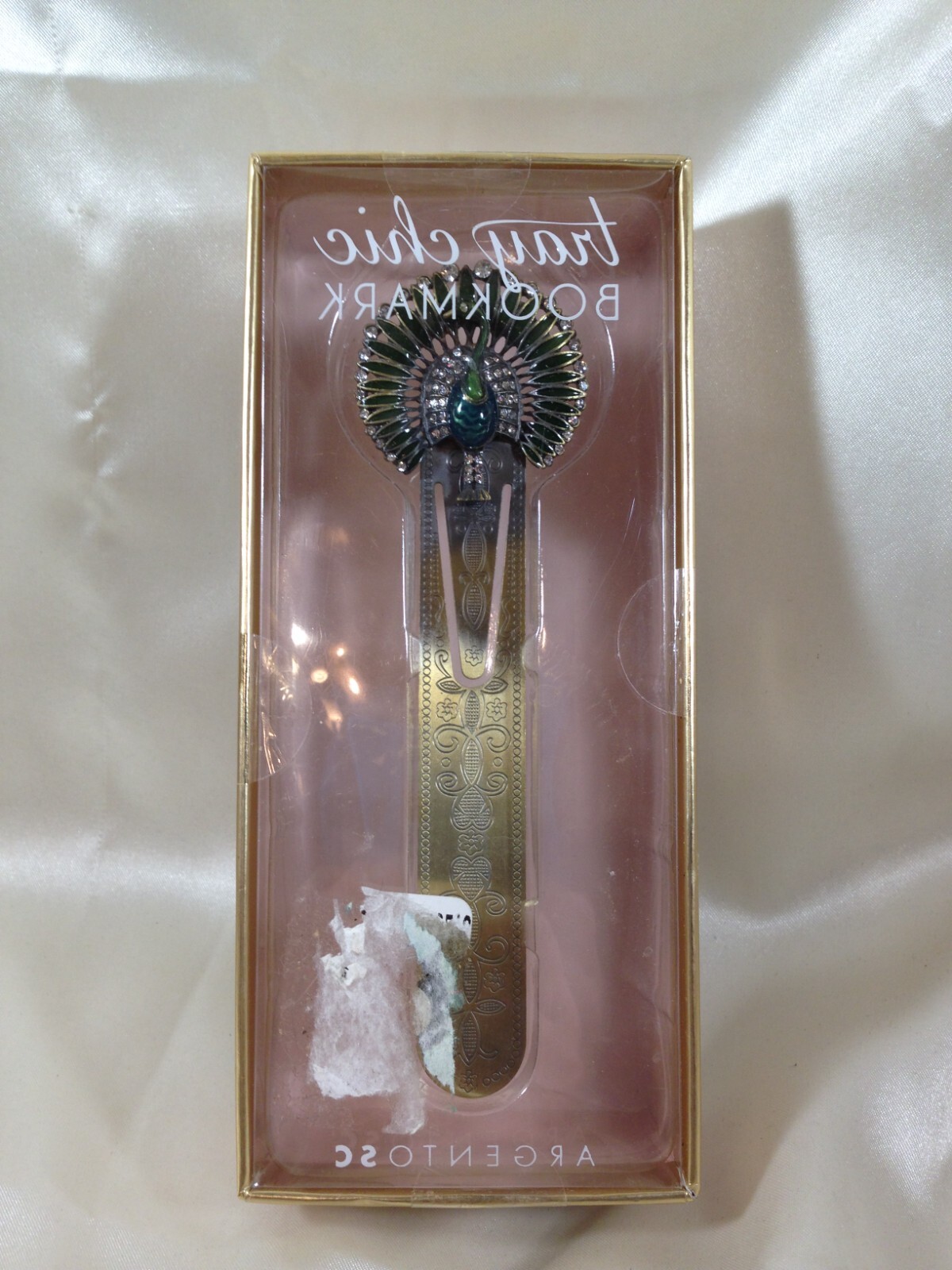 NIB Tray Chic Peacock Bookmark