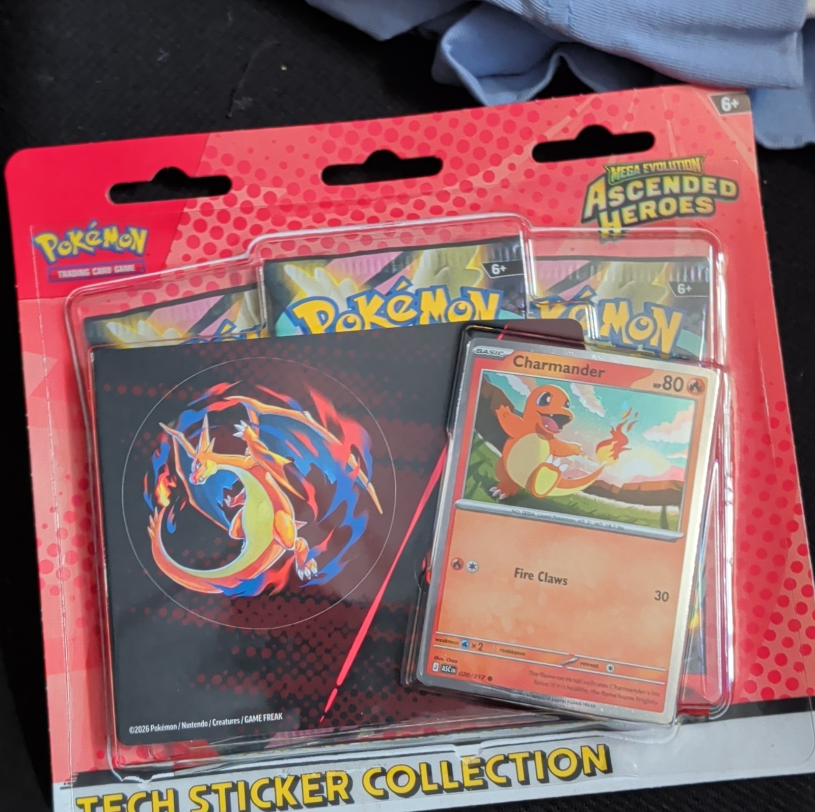 Pokémon Tech Sticker Collection Ascended Heroes Card Lot Charmander Gastly