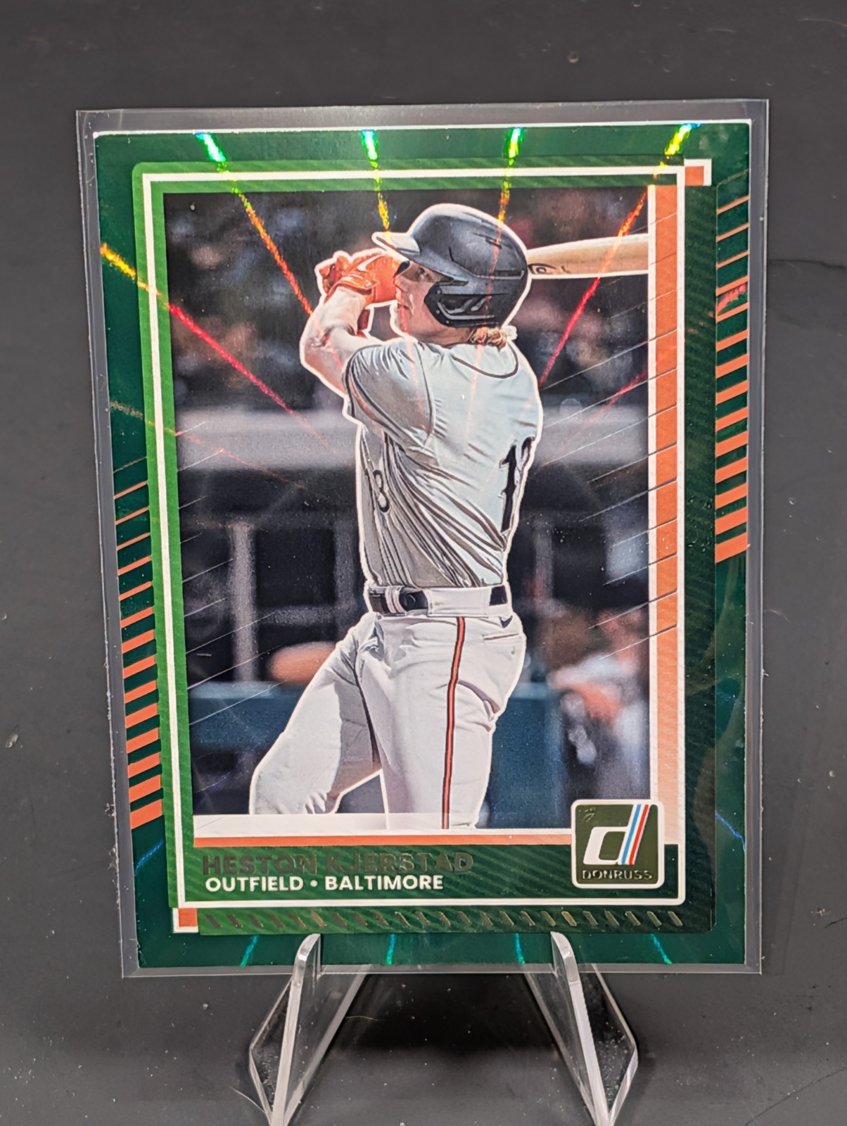 2025 Panini Donruss - Heston Kjerstad #8 Green Lazer