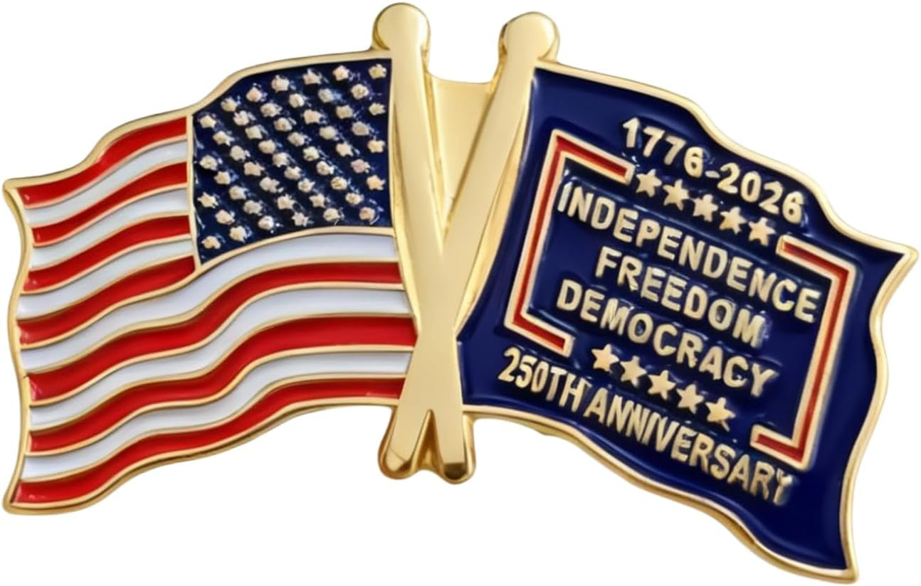250Th Anniversary USA Lapel Pins Brooches 1776-2026 Celebration Patriotic Eagle 