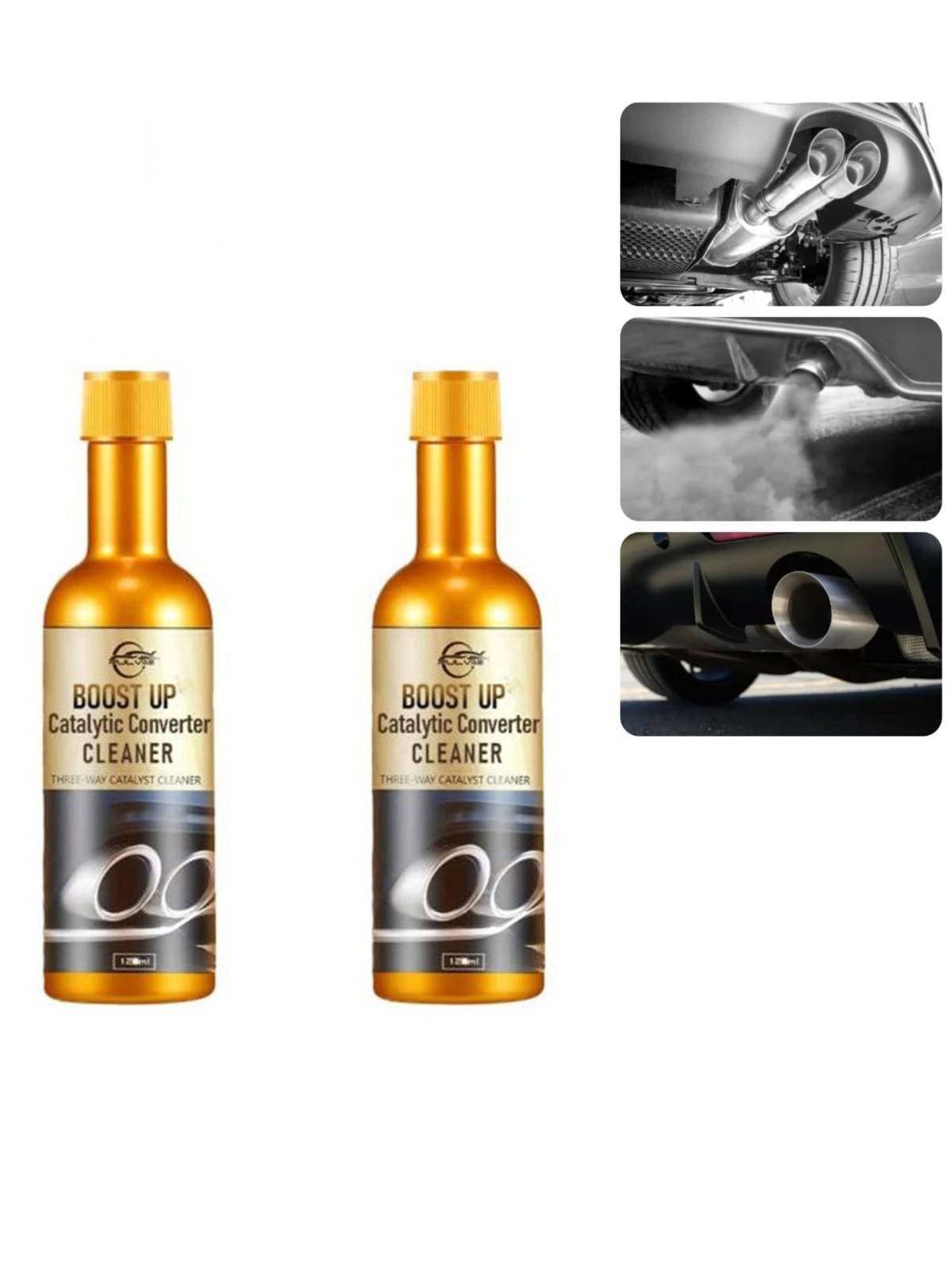 2PCS Instant CarExhaust Handy Cleaner Catalytic Converter Easy To Clean Engine