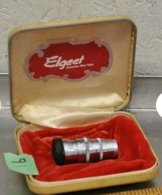 Vintage Elgeet Cinematar movie camera lens