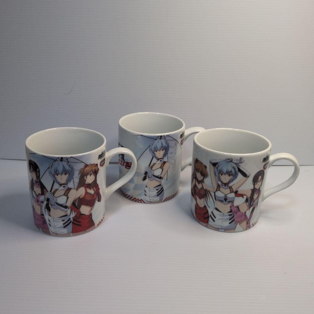 Evangelion Racing Mug Set 3 Official Anime Character Cup Collectible