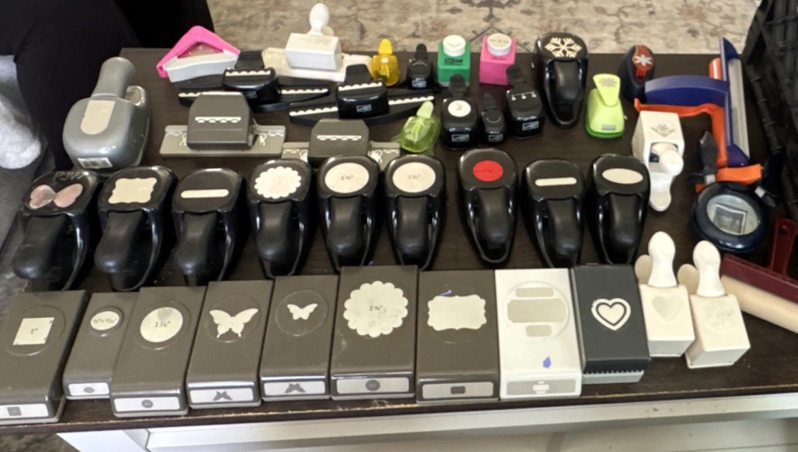 Stampin' Up! Fiskars Martha Stewart McGill Paper Punch Lot-Snowflake Heart 