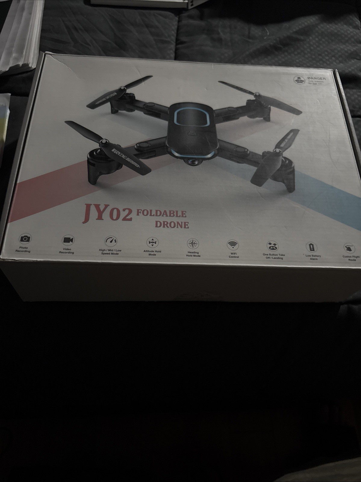 JY02 Foldable Drone—BOX OPENED,BUT BRAND NEW!