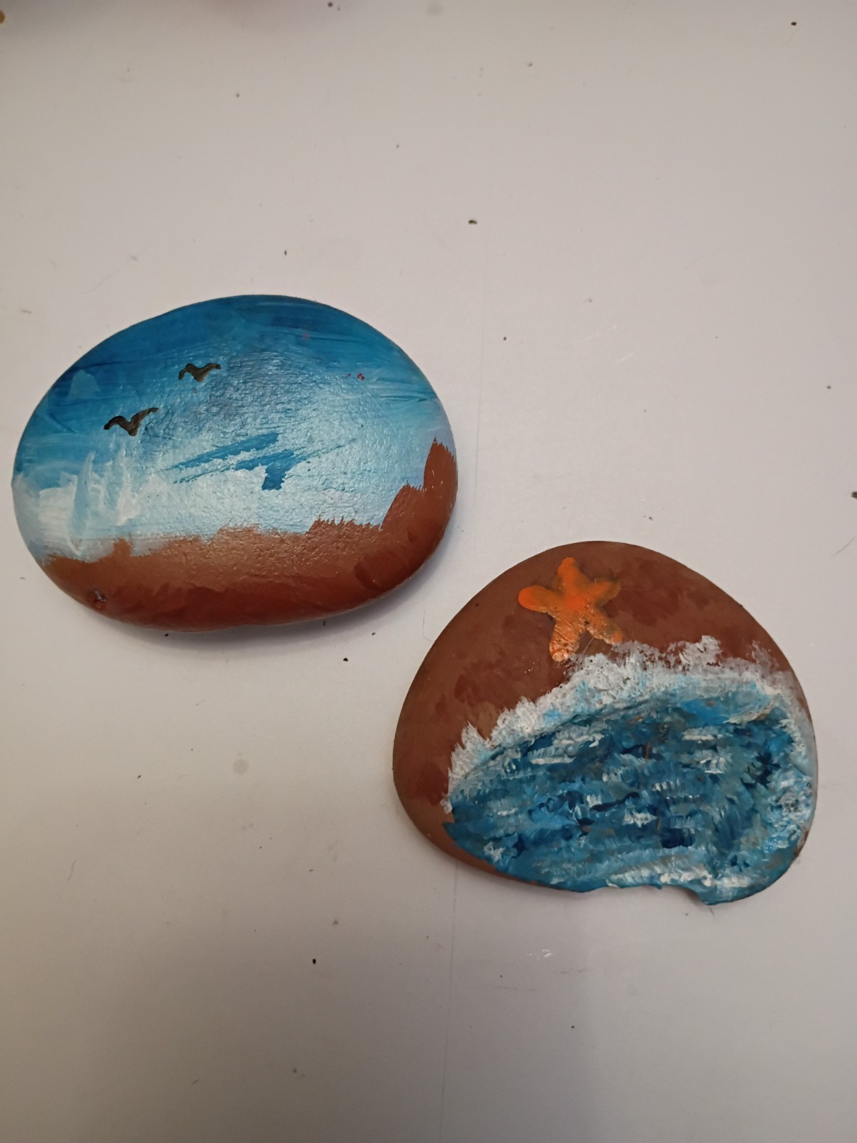 Ocean Scene Hand Painted Kindness Rocks
