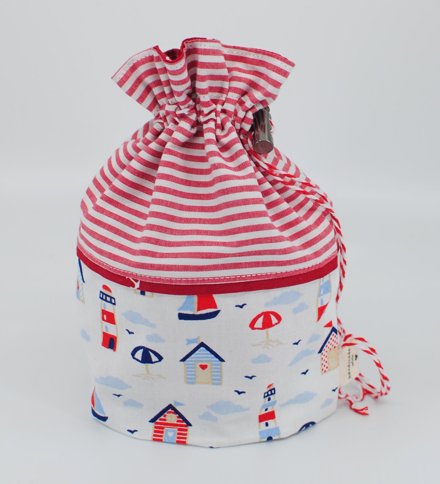 Hand Sewn: Maritime Red Accessories Bag