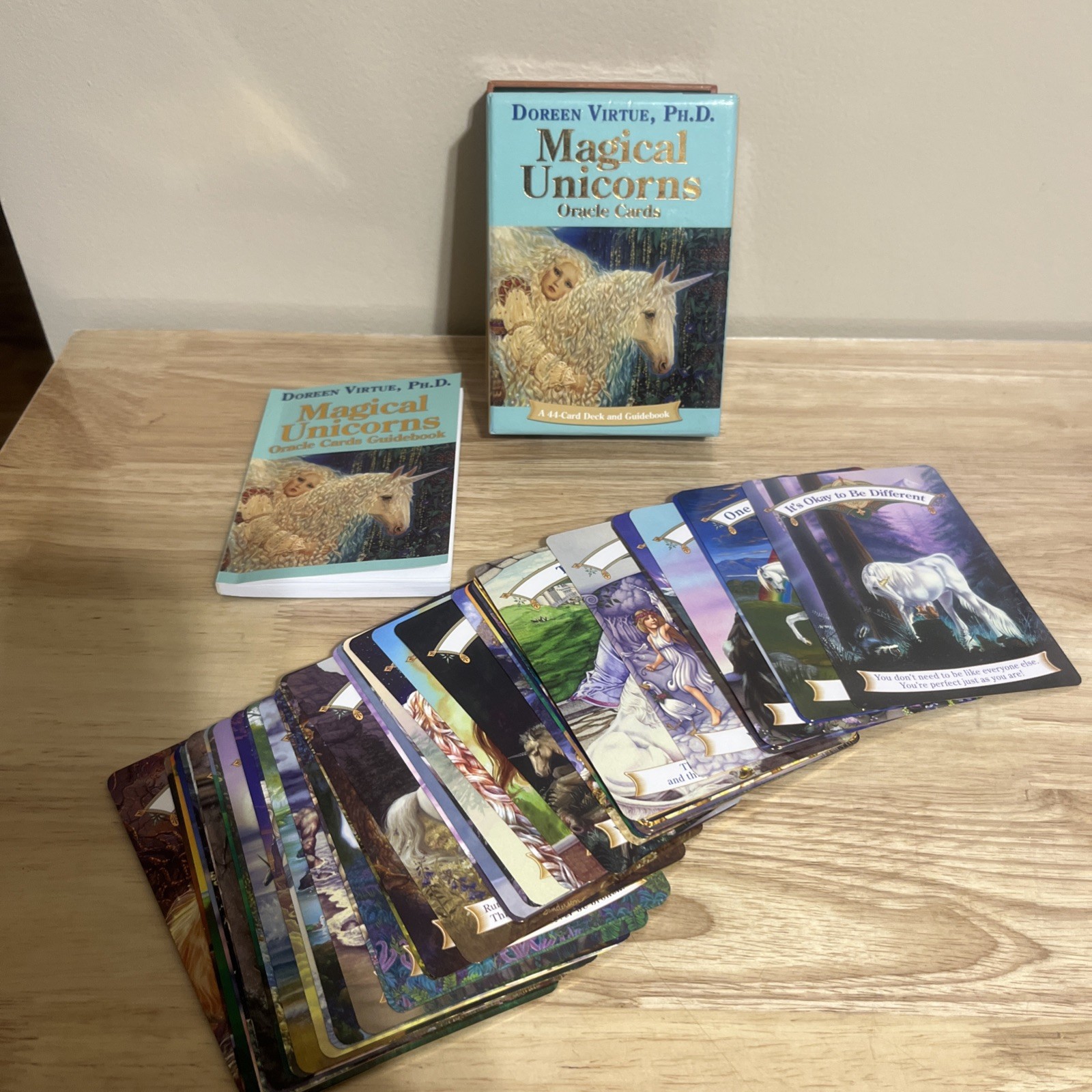 Magical Unicorns Oracle Cards Doreen Virtue 44 Card Deck Guidebook LGBTQ 🏳️‍🌈