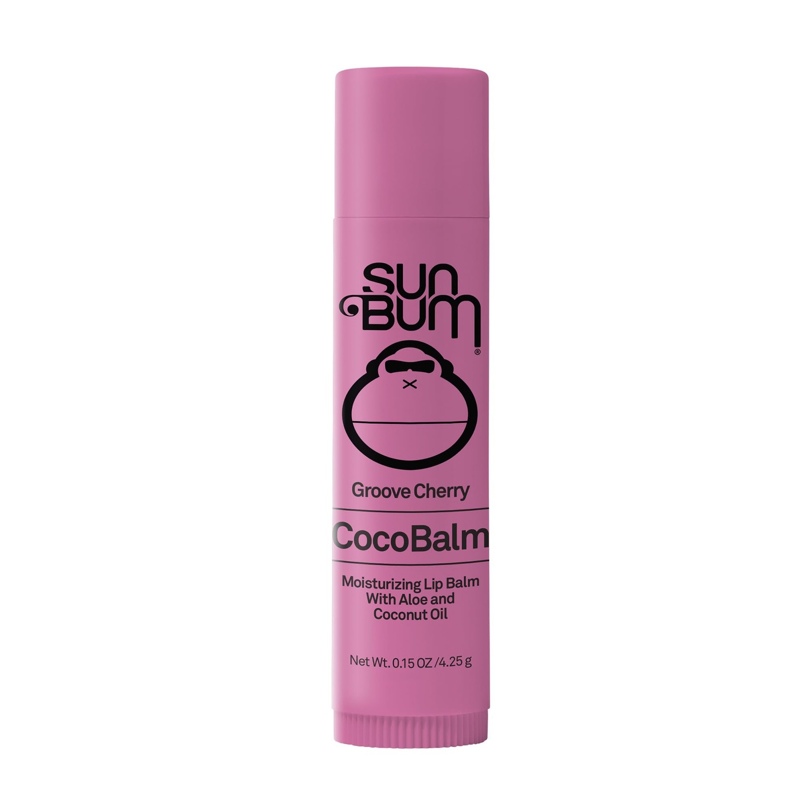 Sun Bum Cocobalm Groove Cherry Lip Balm - Coconut Oil-Aloe Vera - 0.15 oz