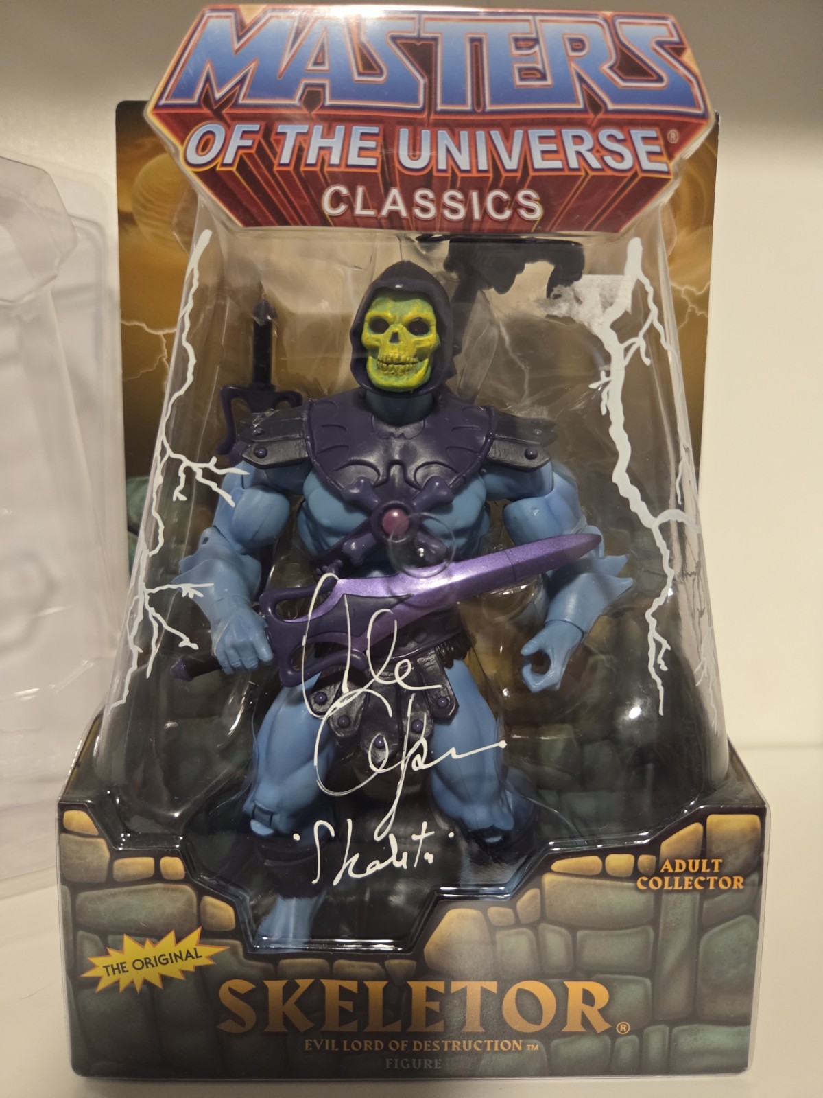 Masters Of The Universe Classics Skeletor (Signed By Allen Oppenheimer) 