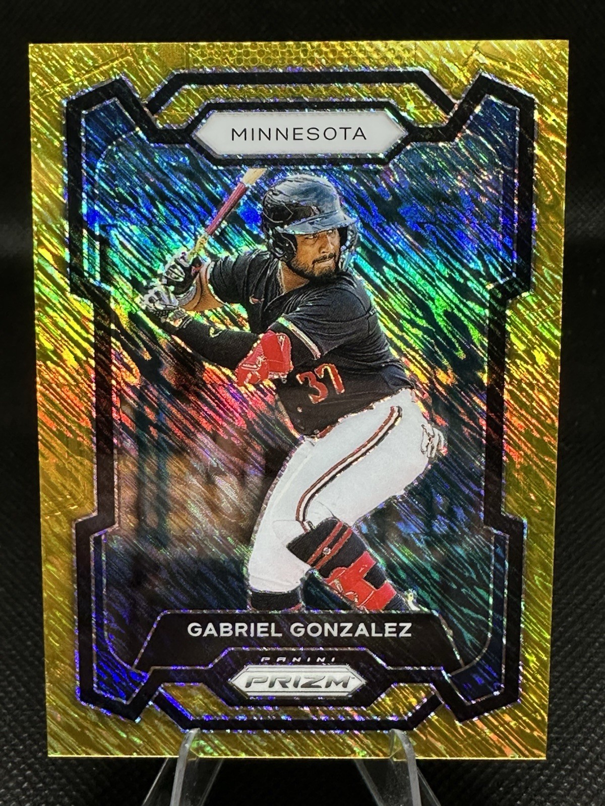 Gabriel Gonzalez - 2024 Panini Prizm Baseball Gold Shimmer Prizm 1/7 FOTL Twins