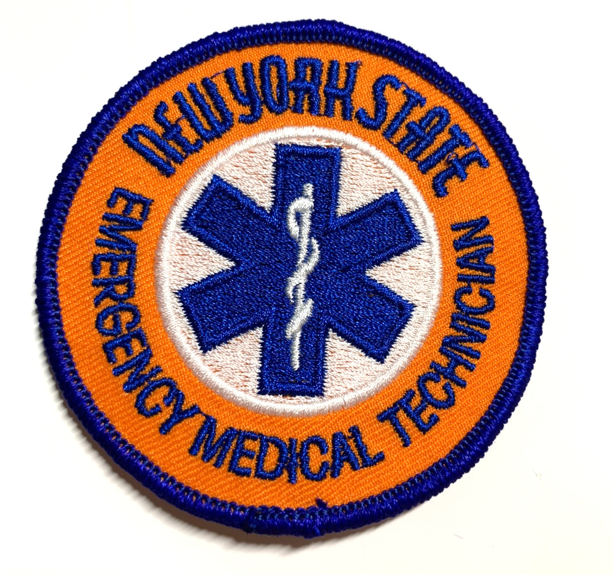 New York State Emergency Medical Technician NYS EMT EMS patch FREE SHIP!