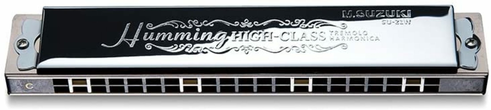 SUZUKI 21-hole compound harmonica SU-21W E major