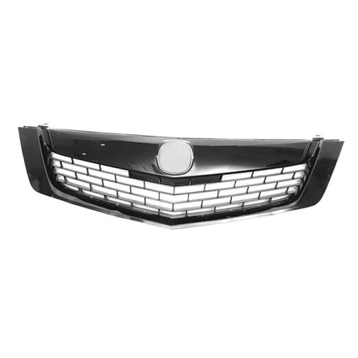  Black Front Upper Hood Bumper Grille Grill for Acura TSX 2009 Base V6 2.4L L4 