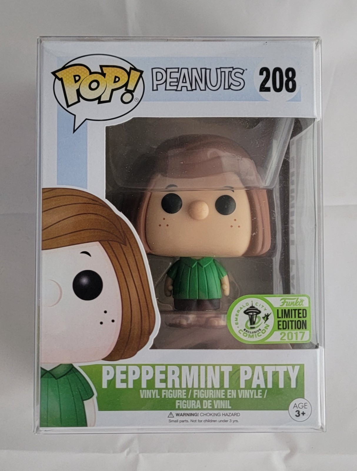 Pop! Funko Peanuts Peppermint Patty 208 2017 Comicon (ECCC) Limited Edition
