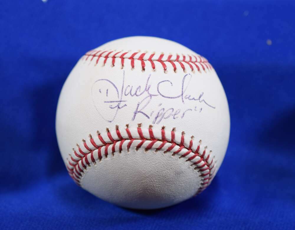 Jack Clark MLB Coa Autograph Major League OML Signed Baseball