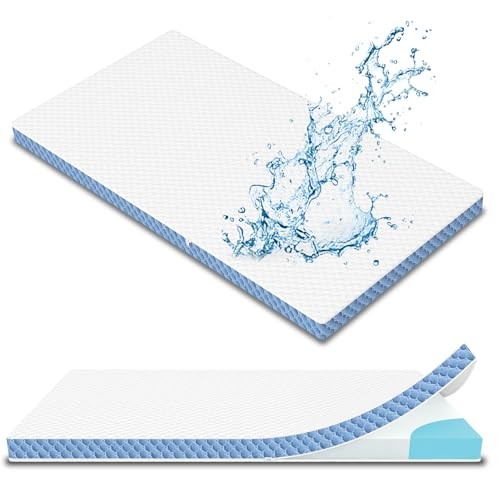 2"x27.5"x52" Mattress Topper, Ultra-Soft Gel-Infused Memory Foam, Odorless & 